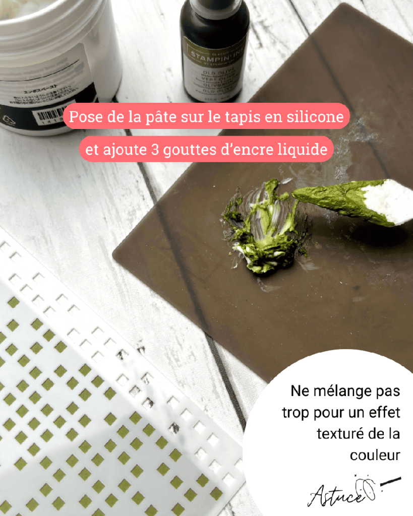 teinter la pate de texture 2