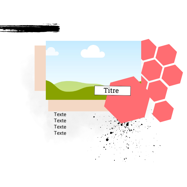 1 photo et hexagone