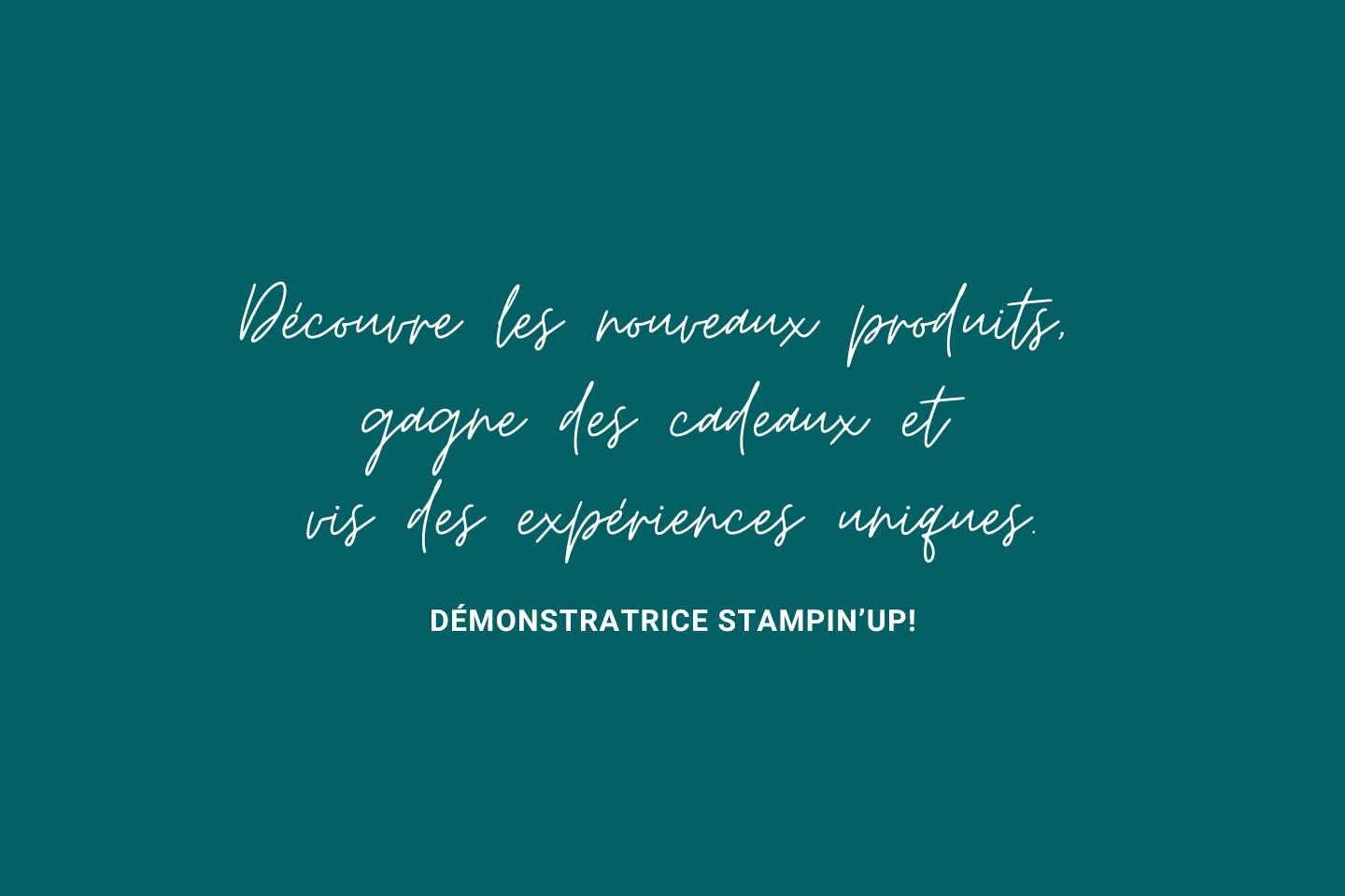avantages des démonstratrices StampinUp