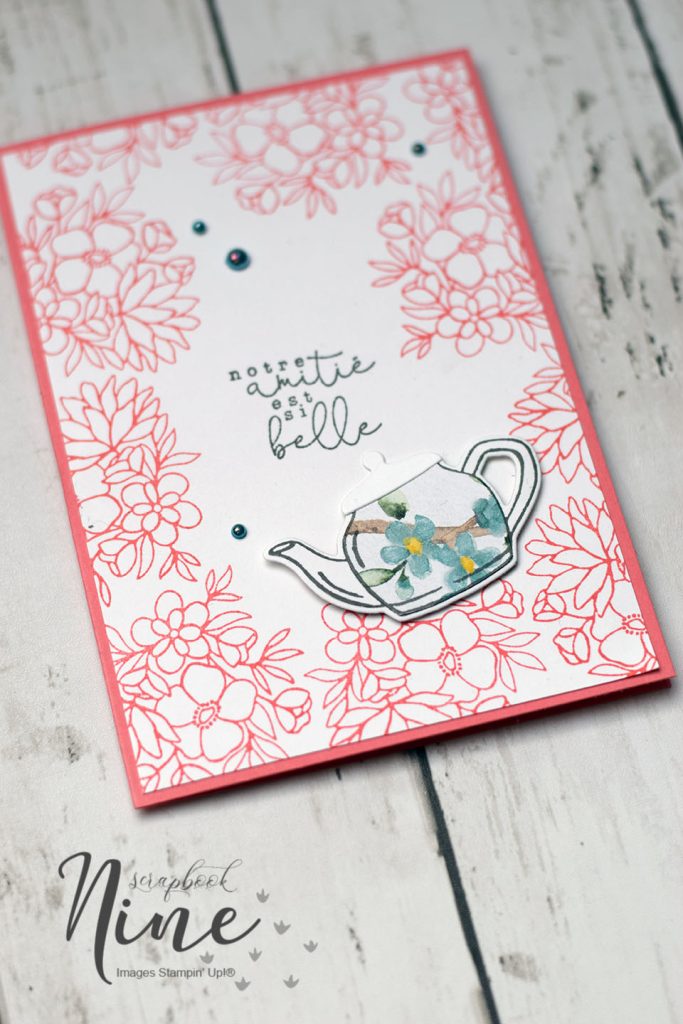 carte popup avec un pot de fleur de campagne 1
