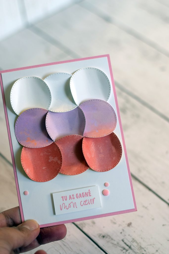 carte saint valentin avec des ronds 1
