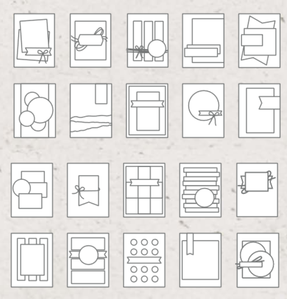 sketch mise en pages carterie