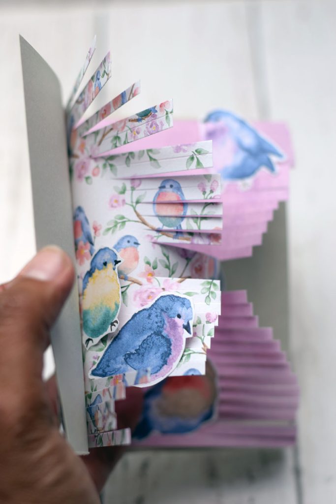 carte popup envolee doiseau poetique 4