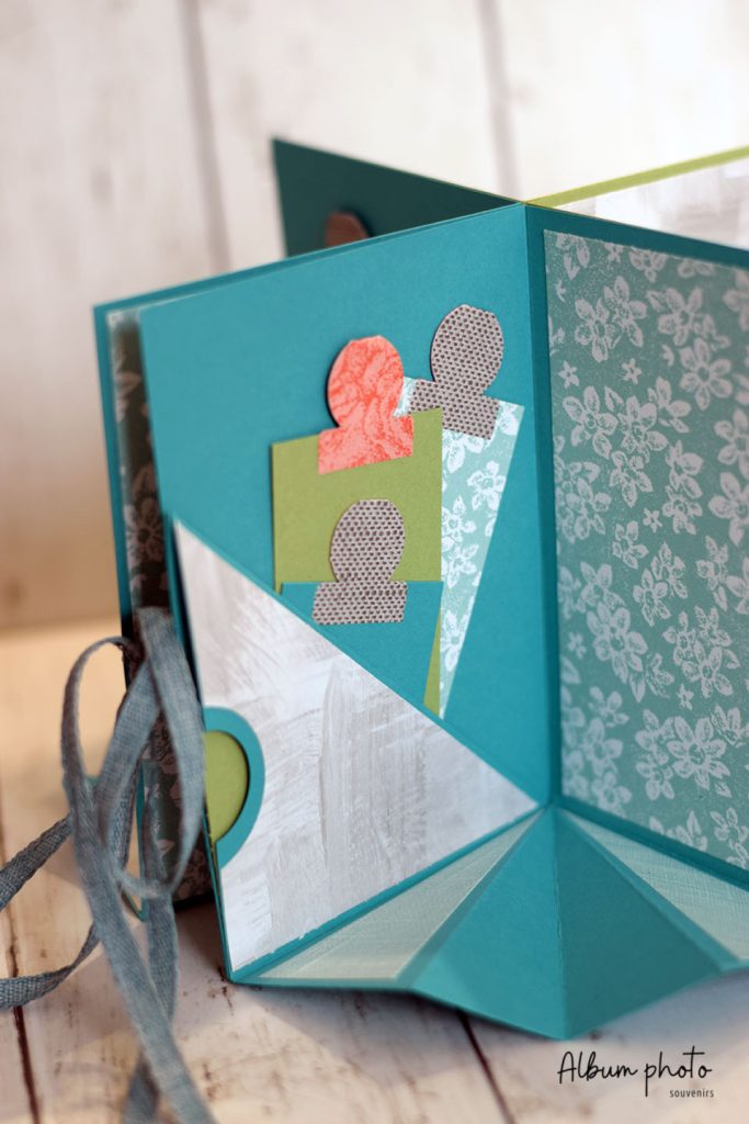 Tuto album carrousel pop-up scrapbooking en forme d'étoile