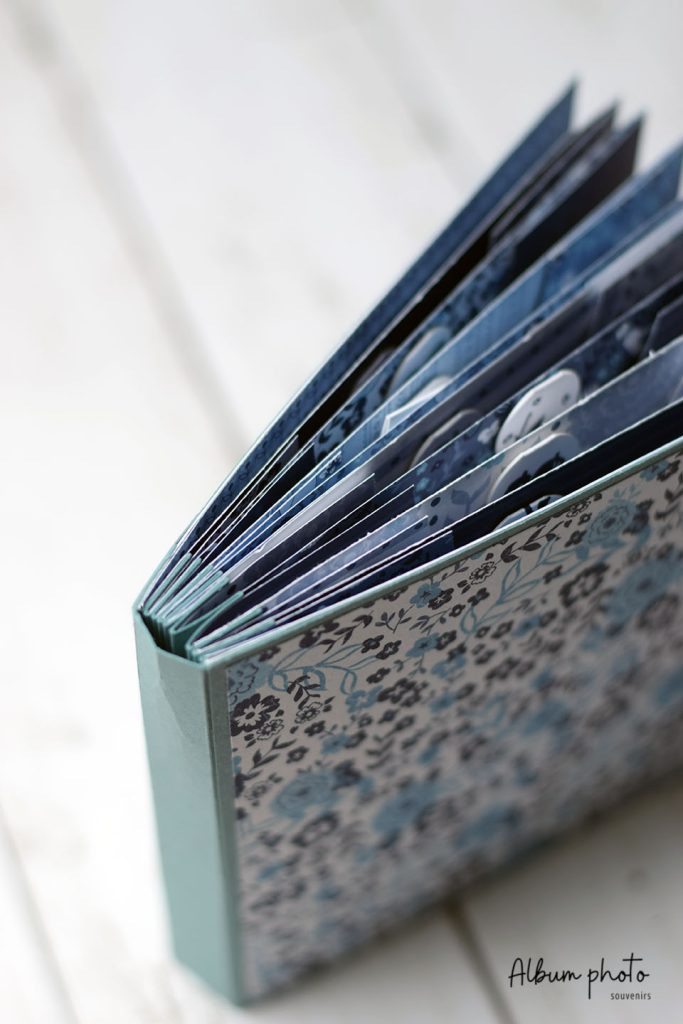 Album photo fait main en reliure collée avec pochettes