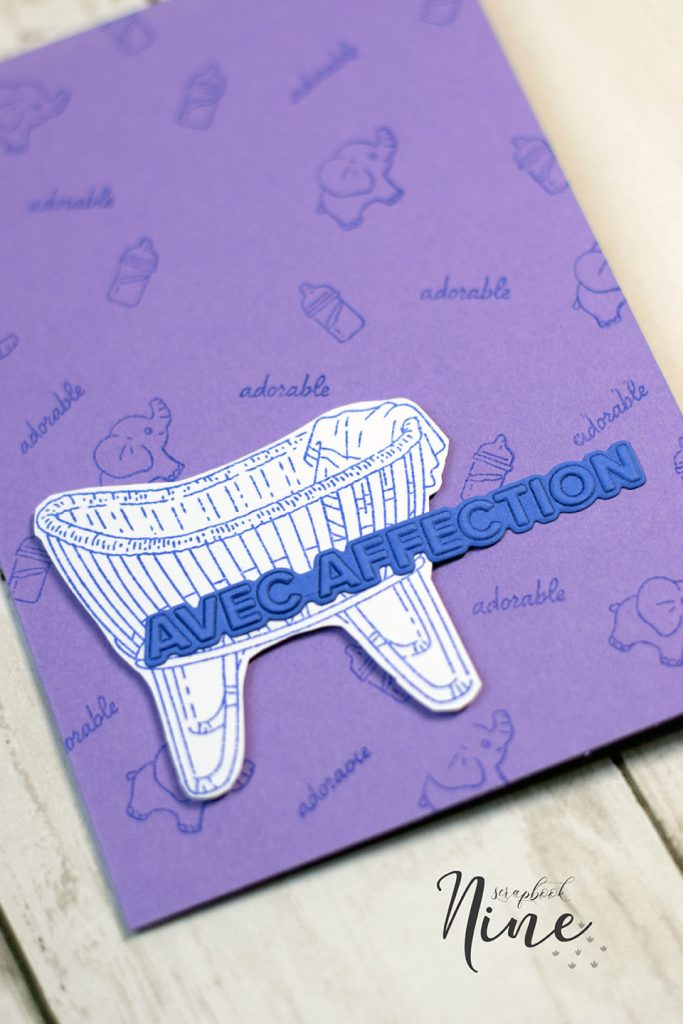carte tampon cocon damou stampinup bébé naissance 5
