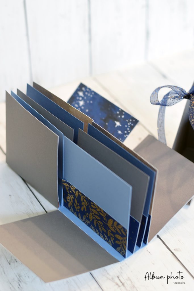 Petit album photo de fêtes en reliure collée en U