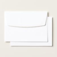 cartes et enveloppes blanc simple