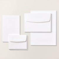 cartes et enveloppes blanc simple