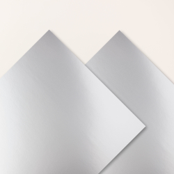 feuilles métallisées 30,5cm argent