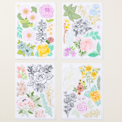 lot éphémère tout plein de fleurs