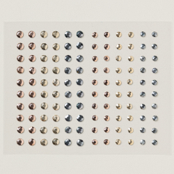 gemmes autocollantes métallisées