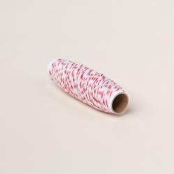 ficelle à rôti rouge-rouge et blanche