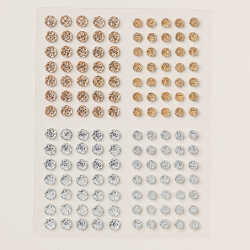 ornements autocollants cristaux drusy