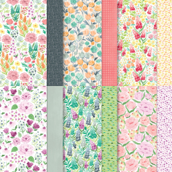 design 30,5cm fleurs épanouies