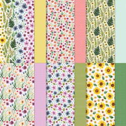 design 30,5cm impressions florales