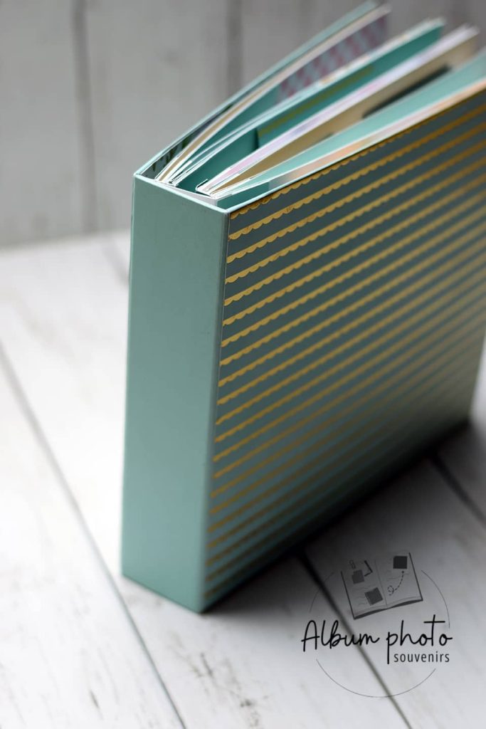 Album photo fait main à couverture rigide avec mécanismes