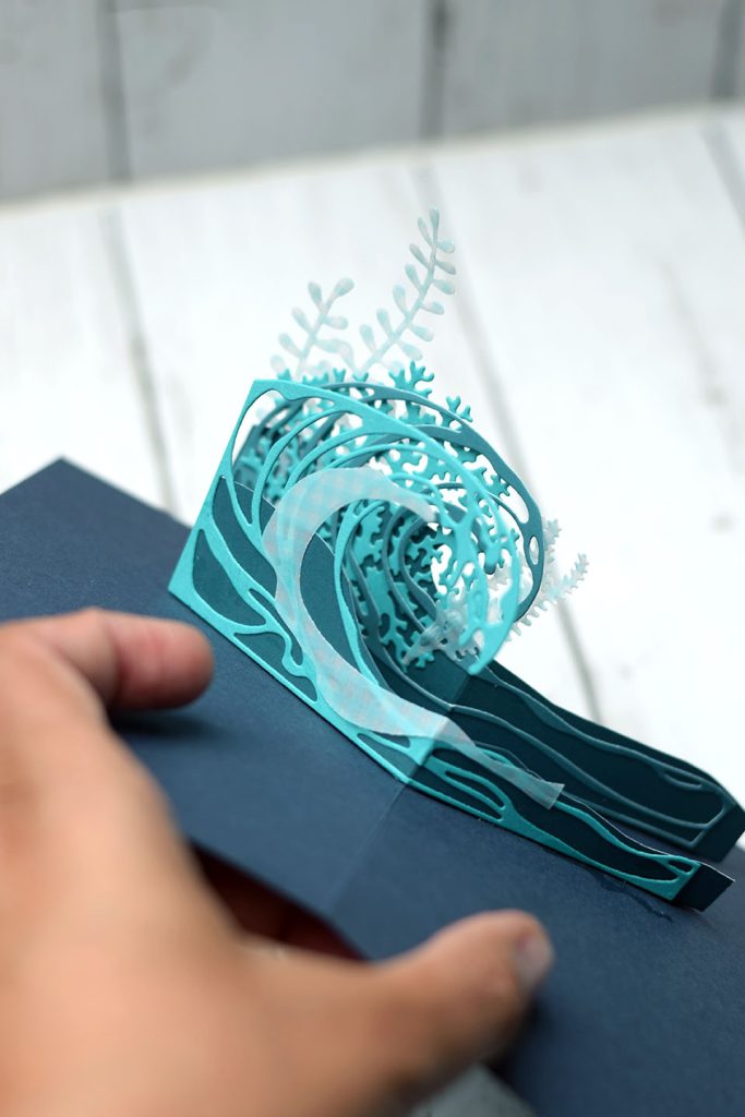 carte popup pli en v 4