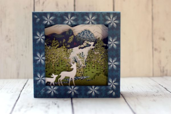 Atelier creatif cadre de la foret diorama 
