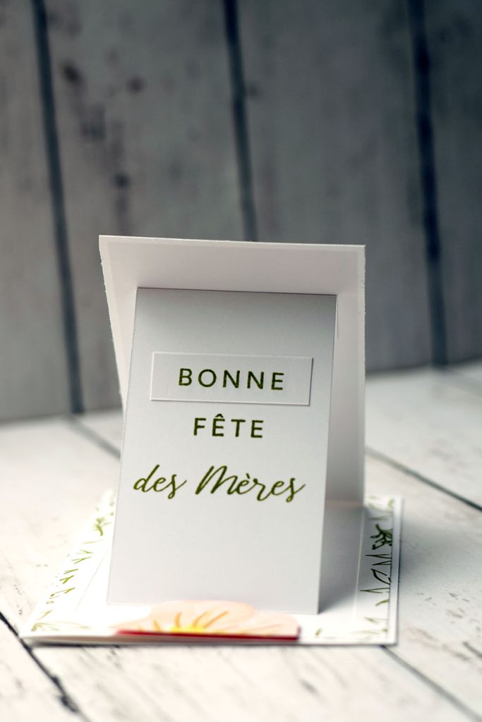 Carte chevalet bonne fête des mères