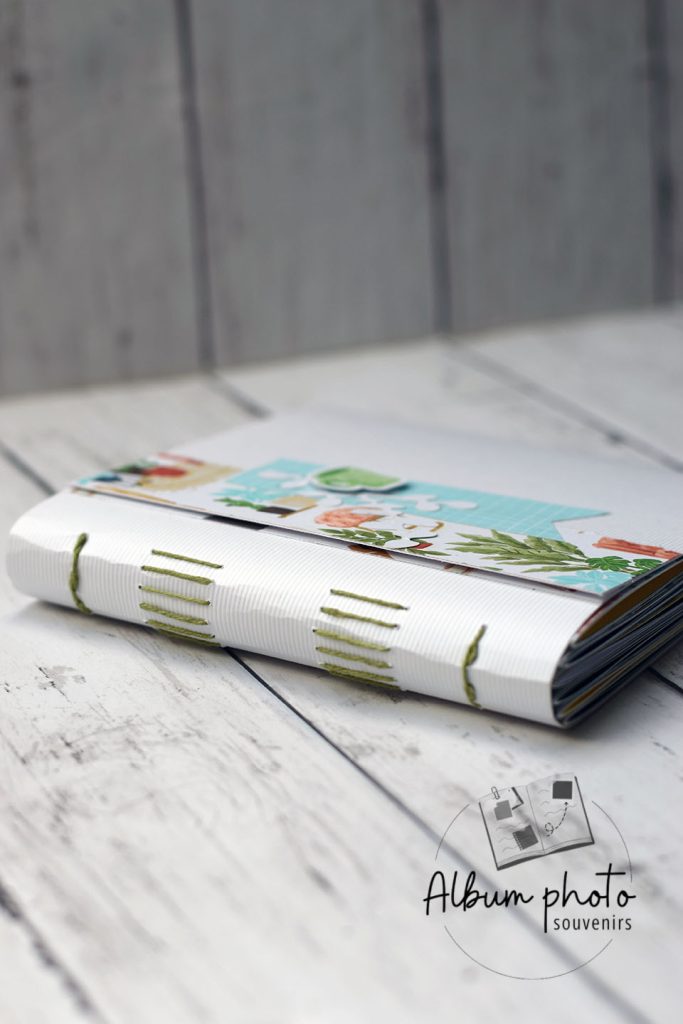 Album photo artisanal – Reliure cousue long stitch