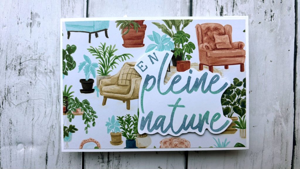 vue ouverte carte popup double bras animés effet essuie-glaces fait main