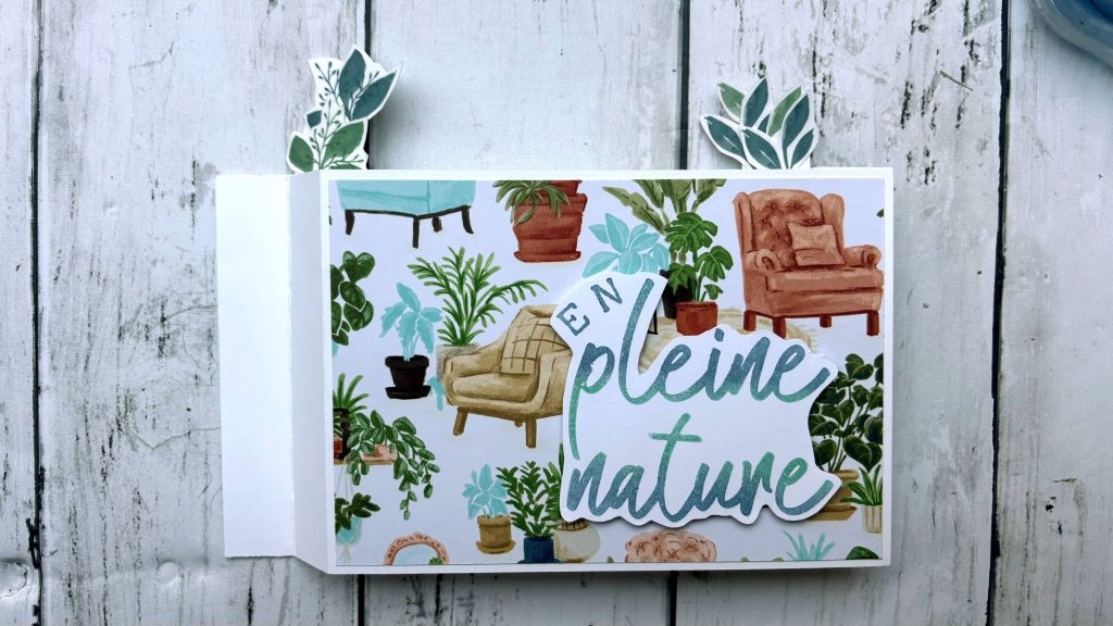 détail décoration carte popup tuto 3 essuie-glaces papier à motifs Stampin Up