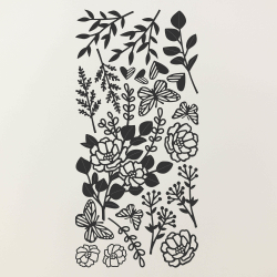 Ornements vol fleuri