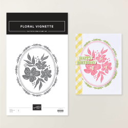 Tampons floral vignette