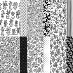Papier croquis de jardin artistique