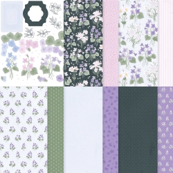 Papier spécialité rêves de violettes
