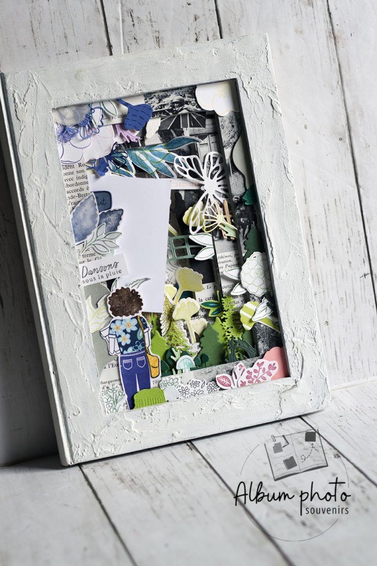 Livre tunnel book décoration de maison thème nature, vue de face