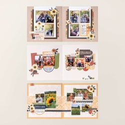 Kit d’atelier de scrapbooking autum fields