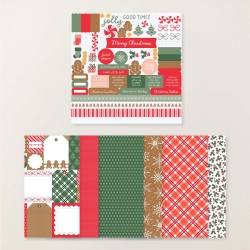Papier noël éterenel et feuille d’autocollants (anglai