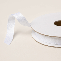 Ruban texturé blanc