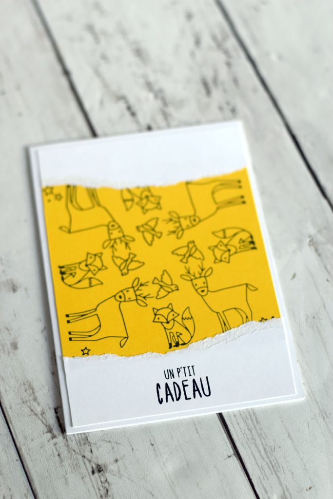 Carte de Noël positionneur d'image de Stampin'Up - pivotement